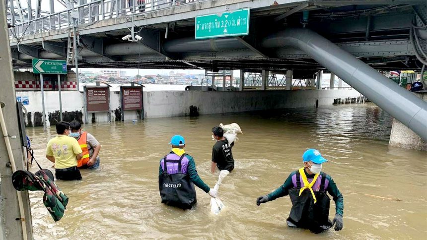 海军总部提醒曼谷7个区注意防汛