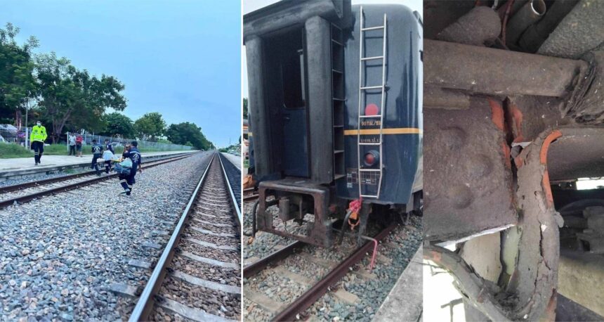 曼谷火车站列车猛烈撞击造成6人受伤